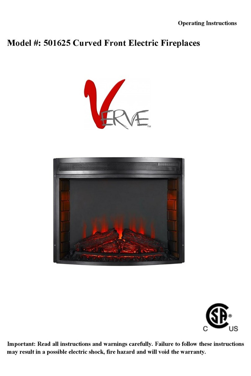 Verve 501625 operating instructions
