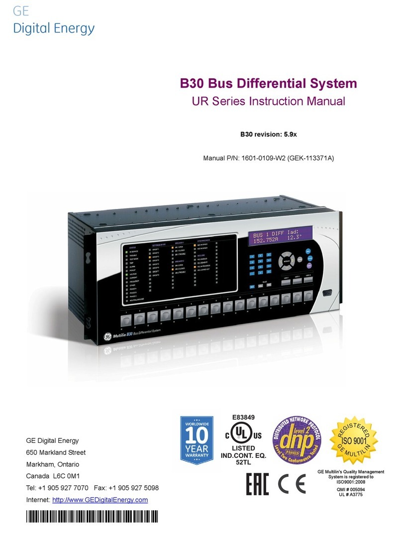 GE B30 UR Series User manual