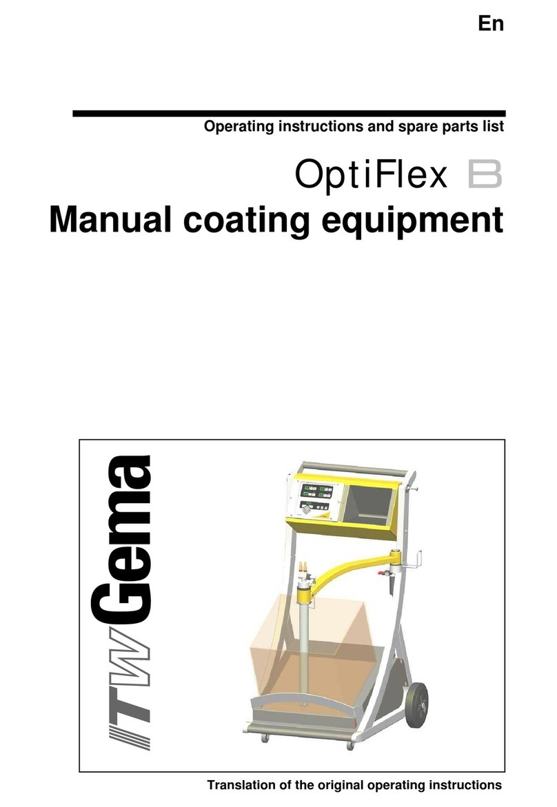 ITW Gema OptiFlex B Operating instructions and spare parts list ITW Gema OptiFlex B Operating instructions and spare parts list