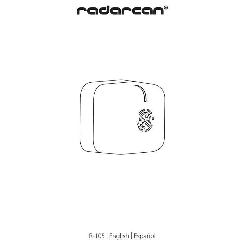 Radarcan R-105 User manual