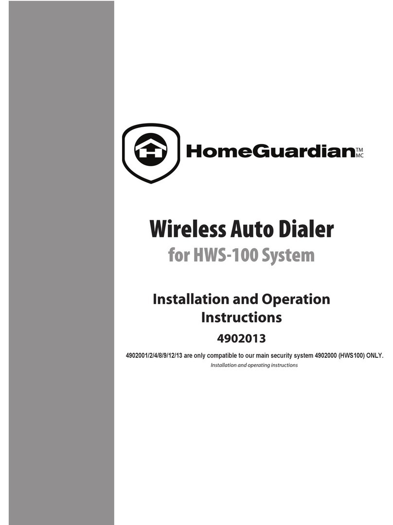 HomeGuardian 4902013 Installation and operation instructions