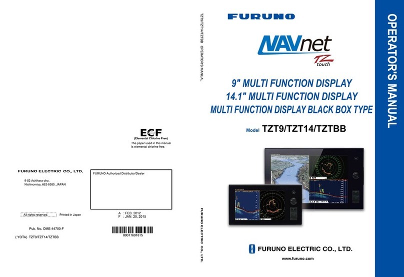Furuno TZT9 Operator's manual Furuno TZT9 Operator's manual
