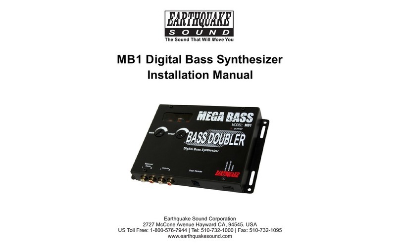 EarthQuake MEGA BASS MB1 installation manual
