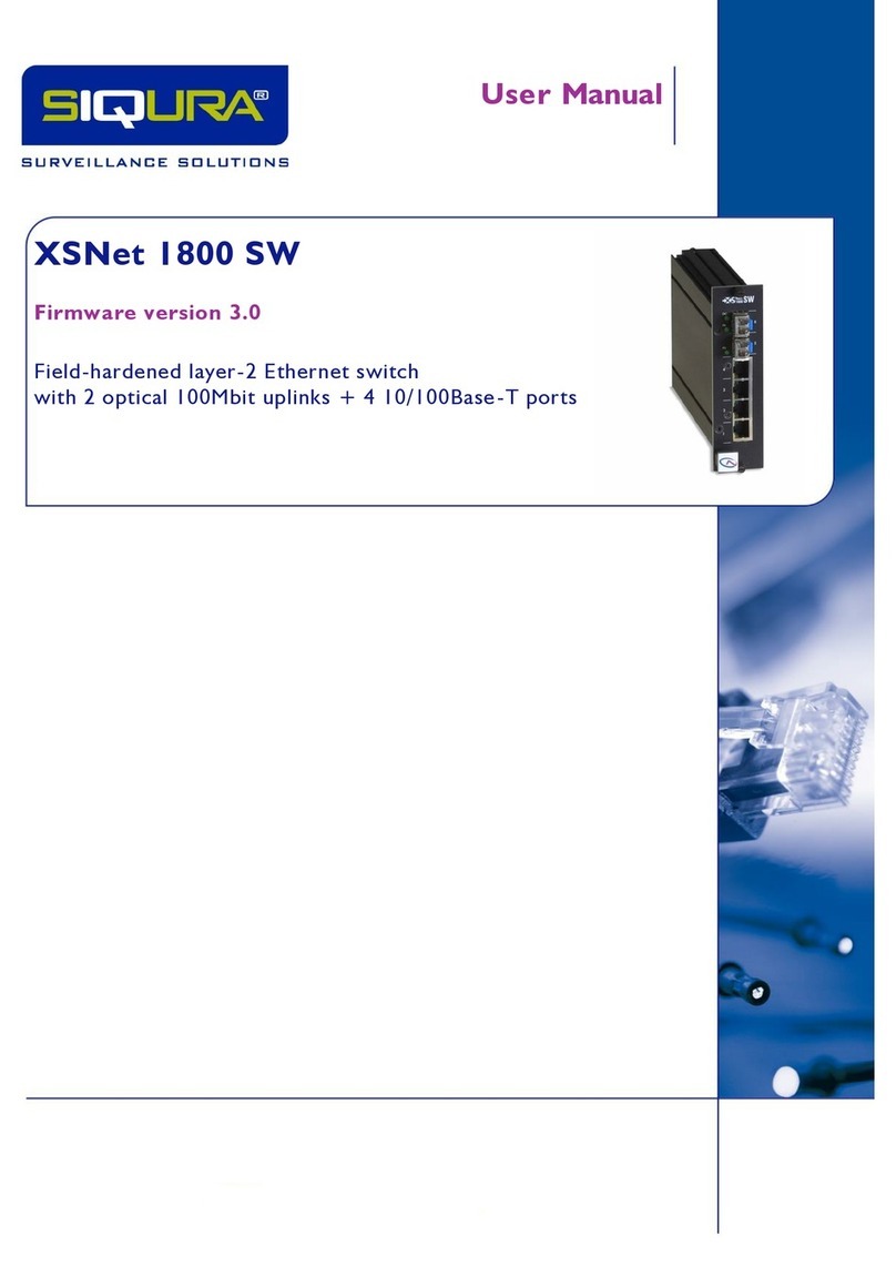 Siqura XSNet 1800 SW user manual