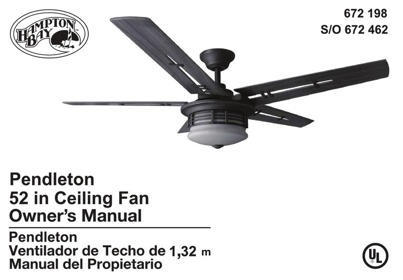 HAMPTON BAY PENDLETON owner's manual