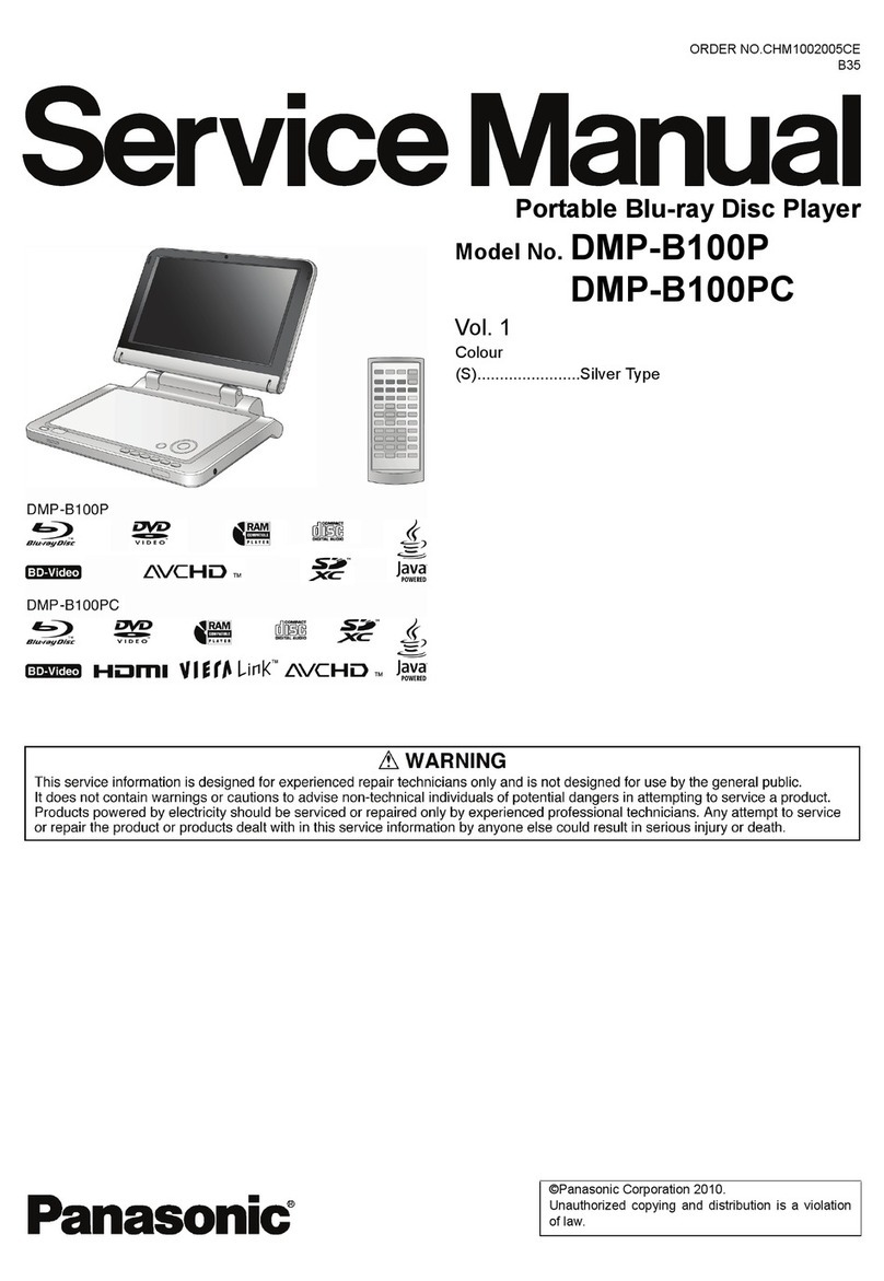 Panasonic DMP-B100P User manual