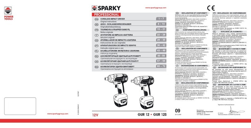 Sparky Group GUR 12 Original instructions