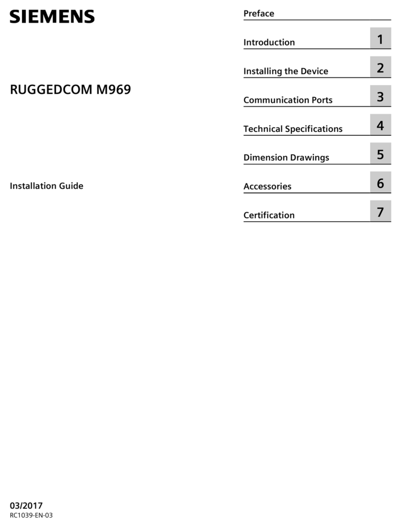 Siemens RUGGEDCOM M969 User manual