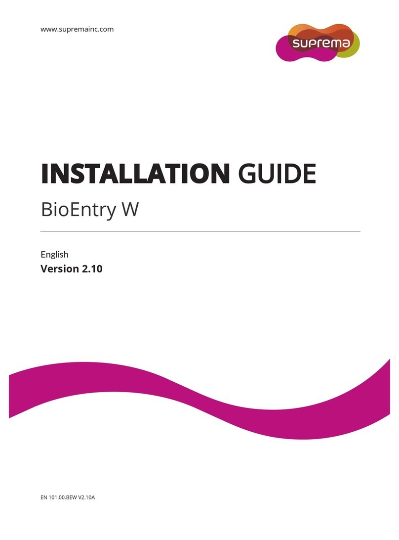 suprema bioentry w installation guide