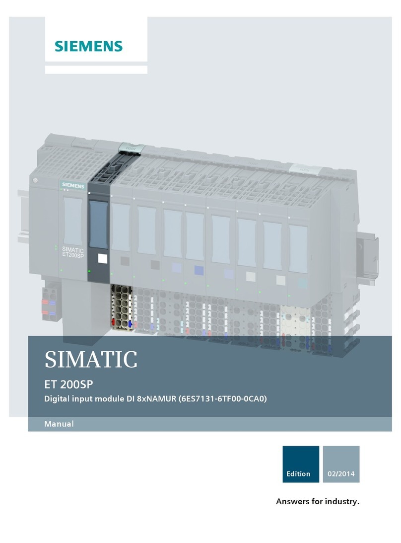 Siemens SIMATIC ET 200SP User manual