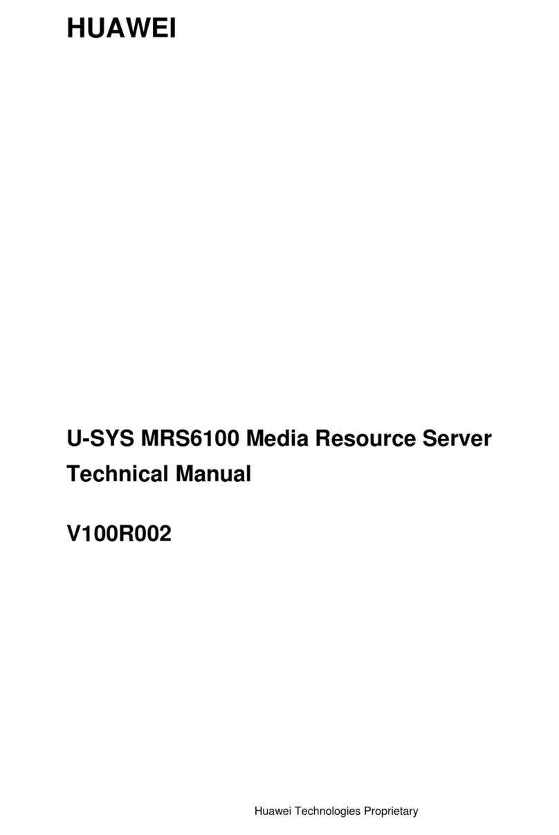 Huawei U-SYS MRS6100 Technical manual