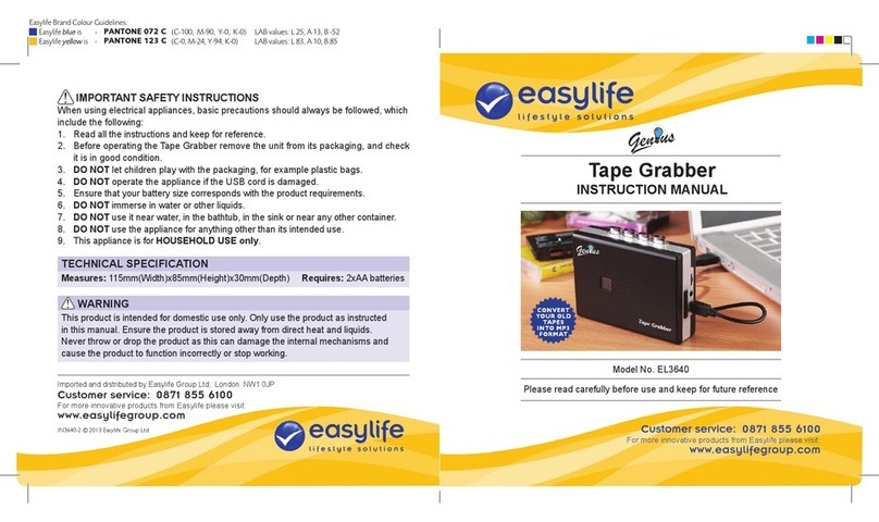 Easylife EL3640 instruction manual