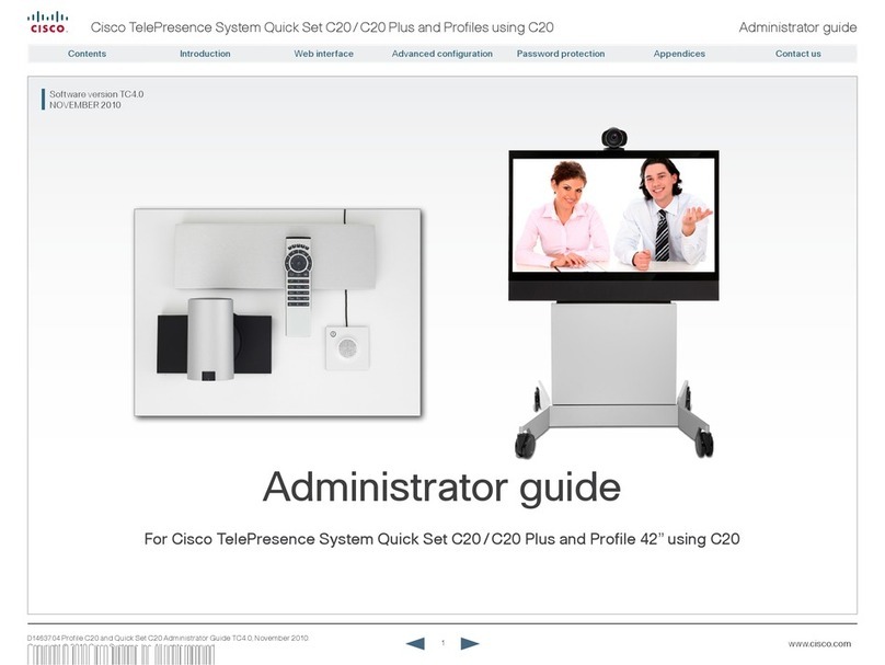 Cisco Quick Set C20 Service manual