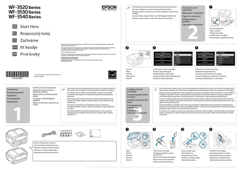 Epson WF-3520 Series Instruction Manual
