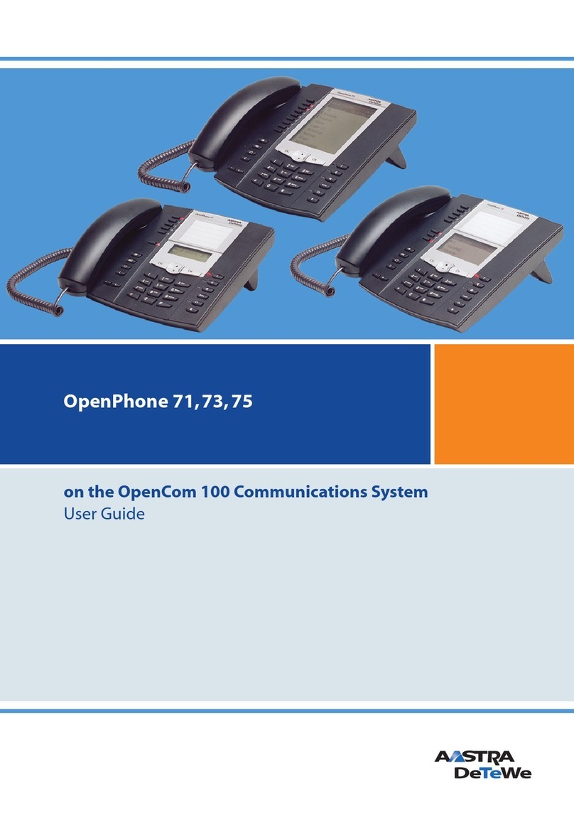 Aastra OpenPhone 71 User manual