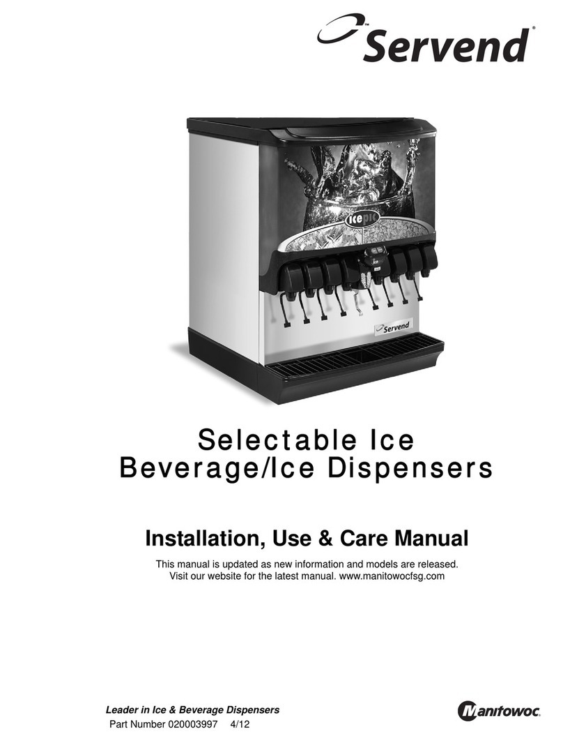 Servend SV-200 SCI Installation, use & care manual