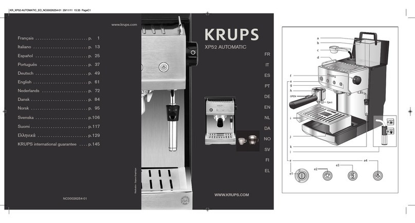 Krups XP52 AUTOMATIC User manual Krups XP52 AUTOMATIC User manual