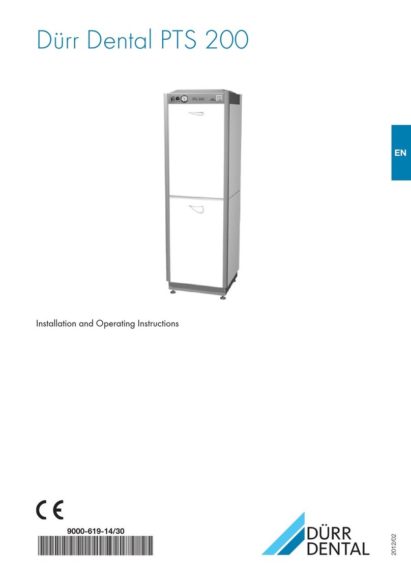 Durr Dental PTS 200 User manual Durr Dental PTS 200 User manual