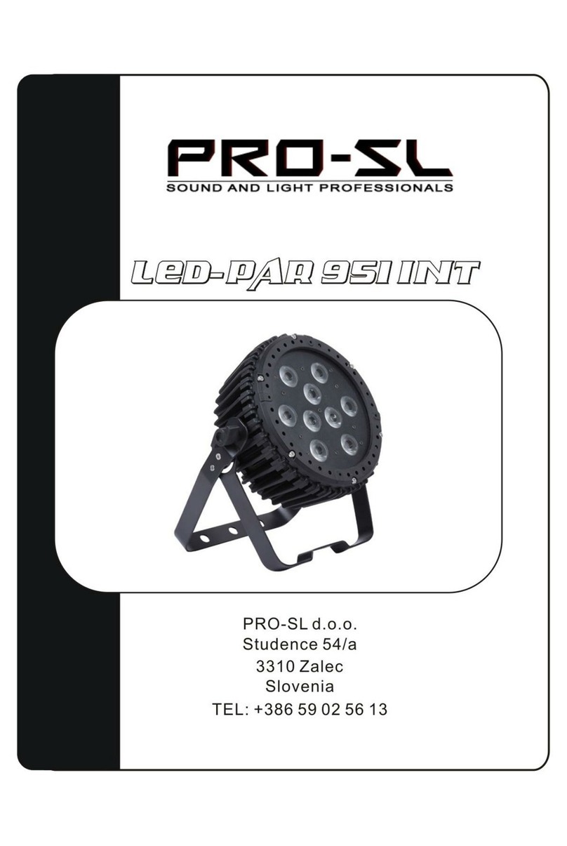 Pro-Sl LED-PAR 951 INT user manual