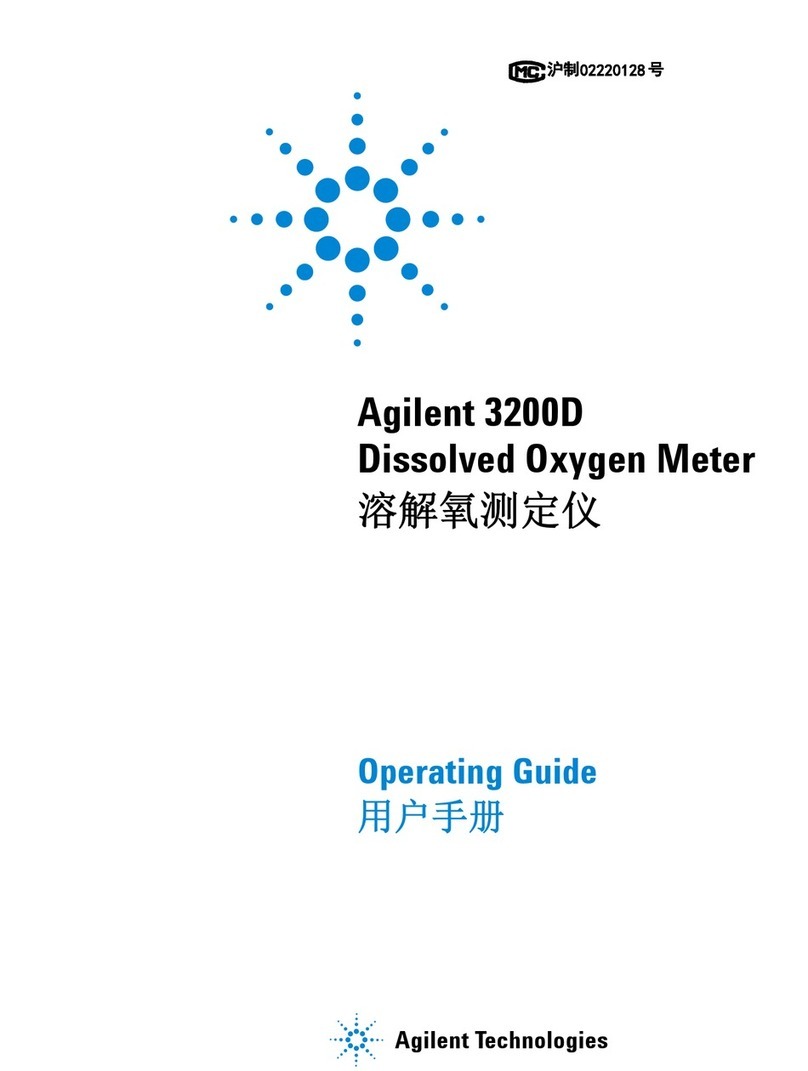 Agilent Technologies 3200D User manual Agilent Technologies 3200D User manual