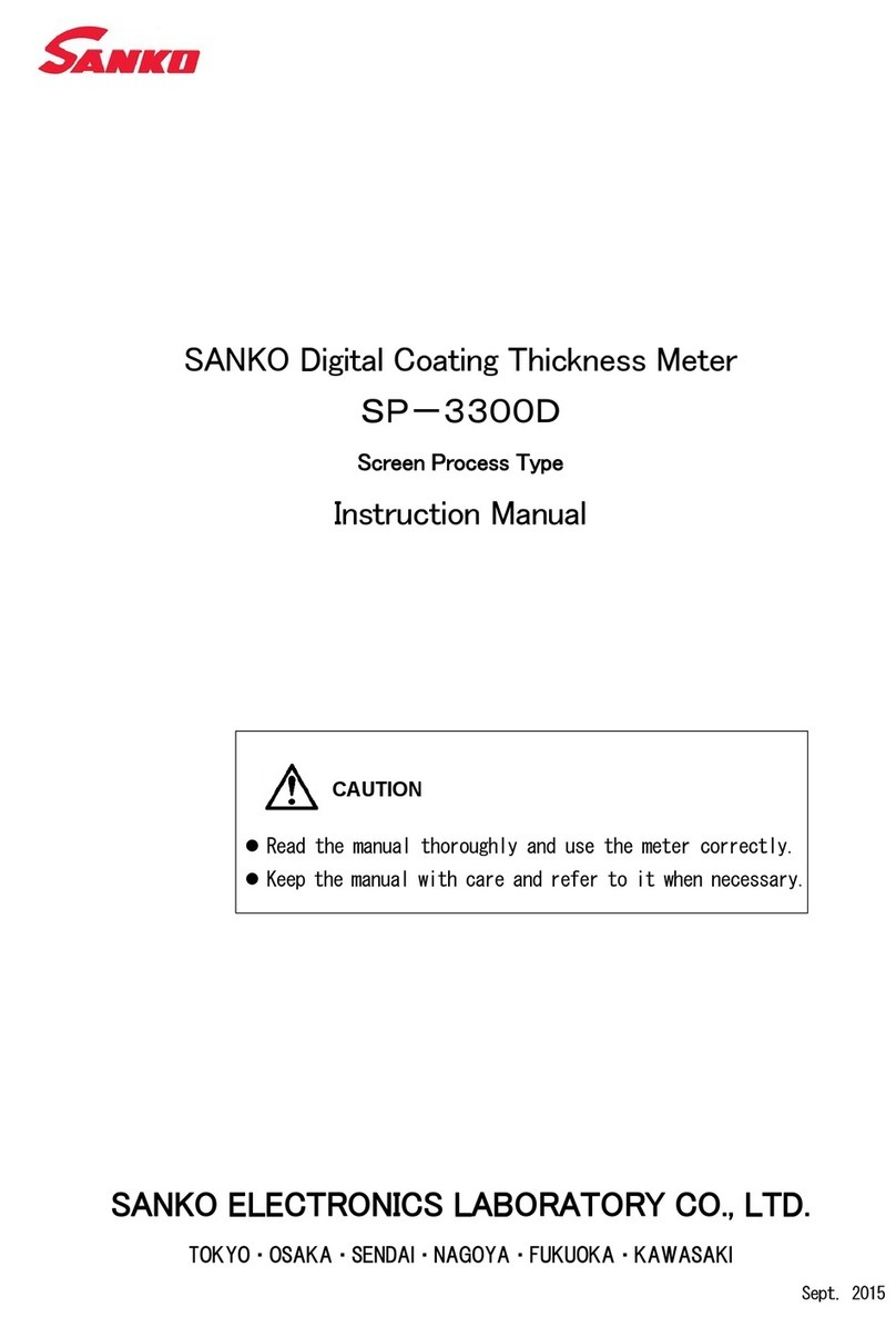 SANKO SP-3300D instruction manual