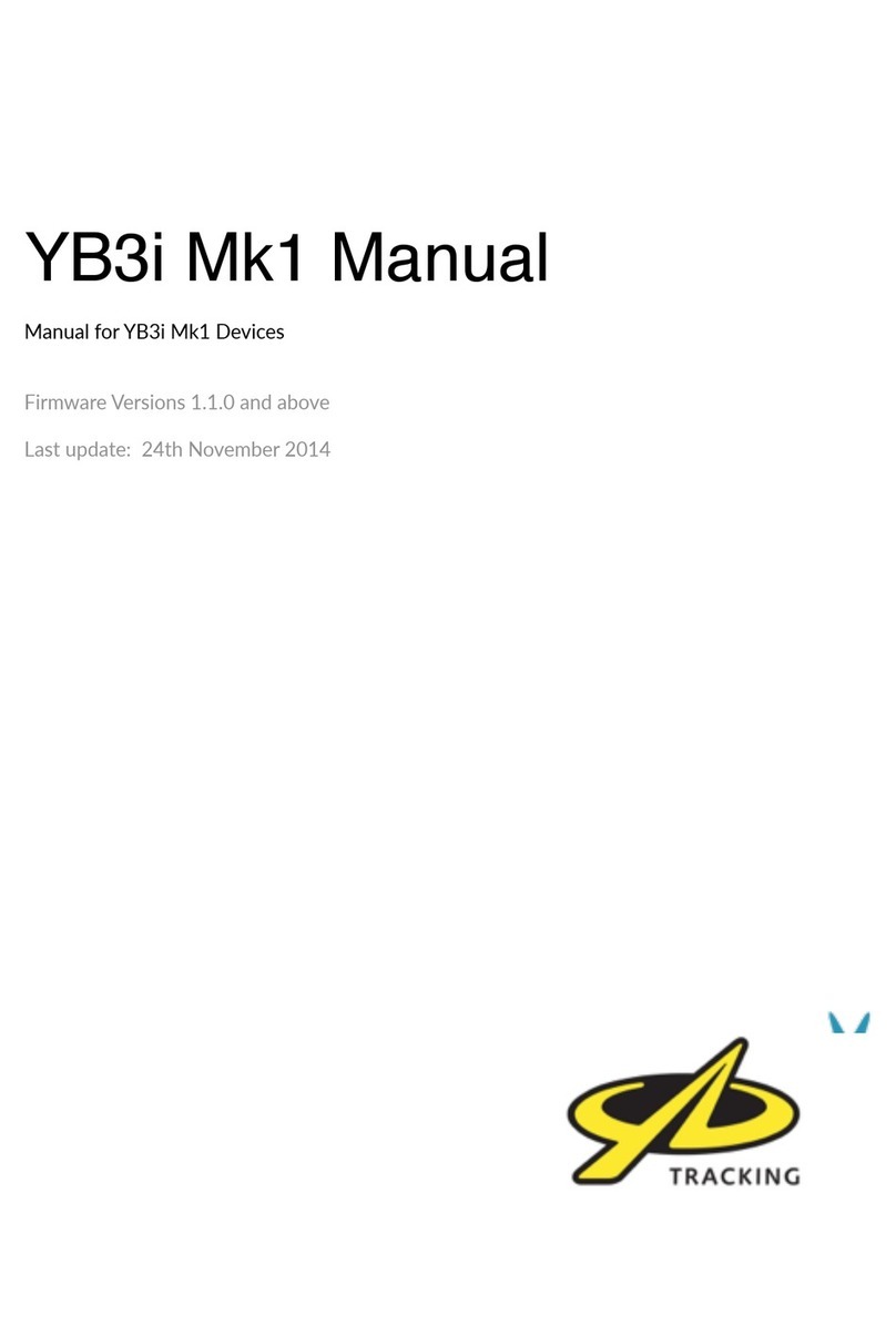 YB TRACKING YB3i Mk1 User manual