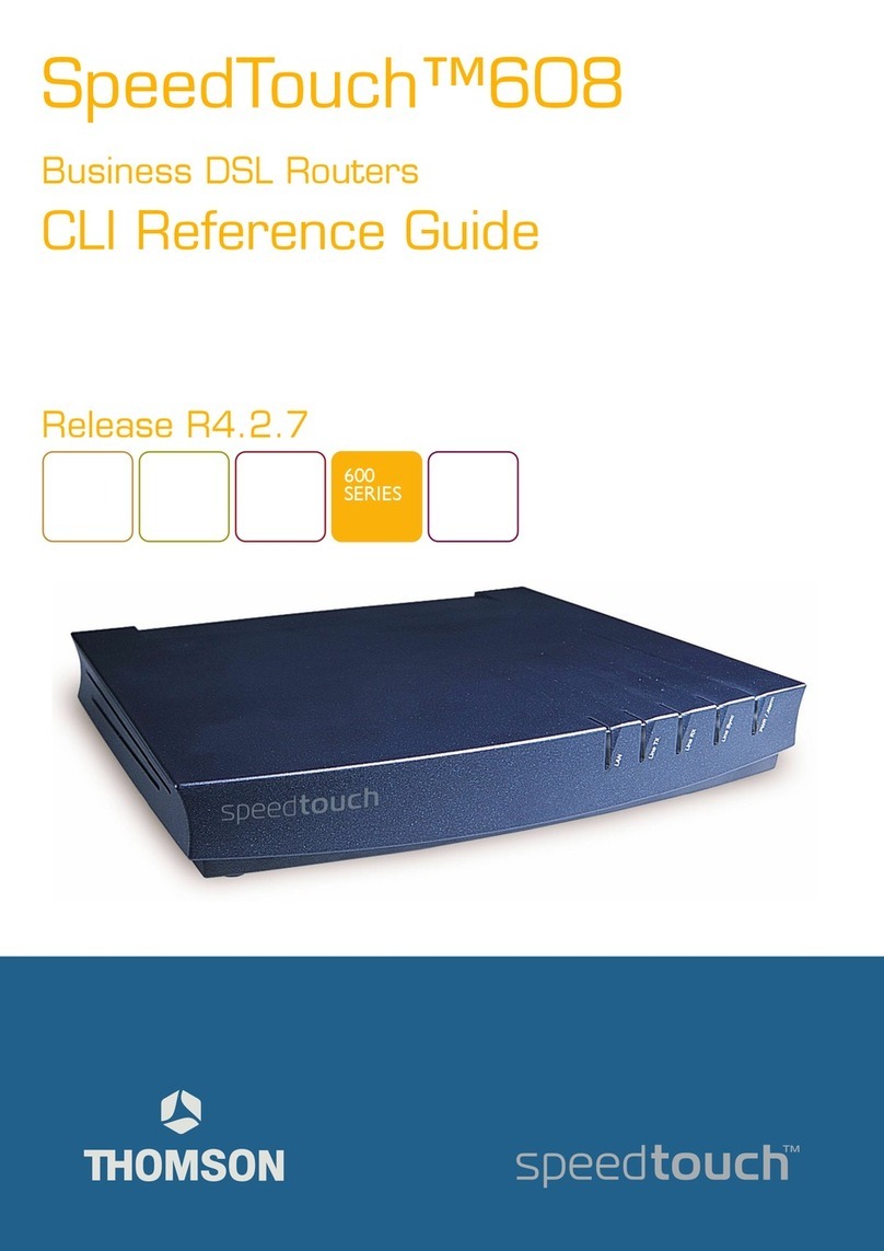 THOMSON SpeedTouch 608 Cli reference guide