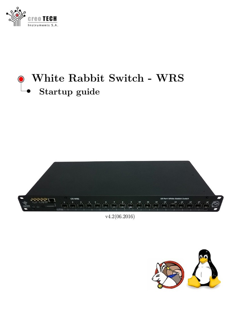 Creotech White Rabbit Switch Startup guide