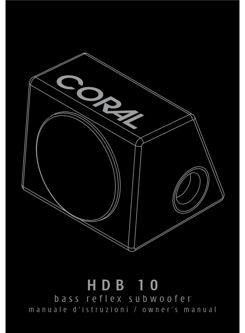 Coral HDB 10 owner's manual
