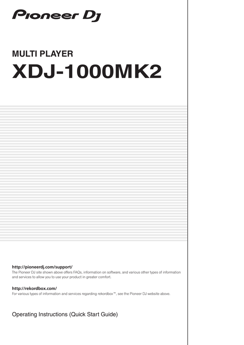PIONEER DJ rekordbox XDJ-1000MK2 operating instructions