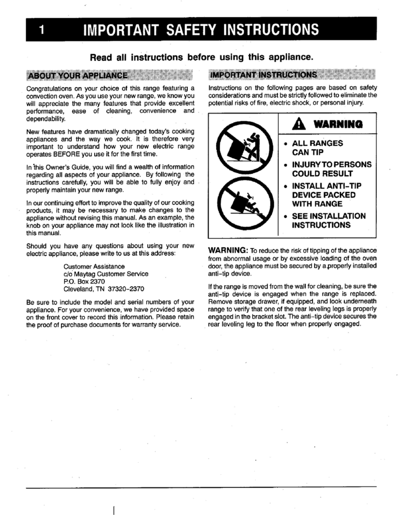 Magic Chef 6893VVD User manual
