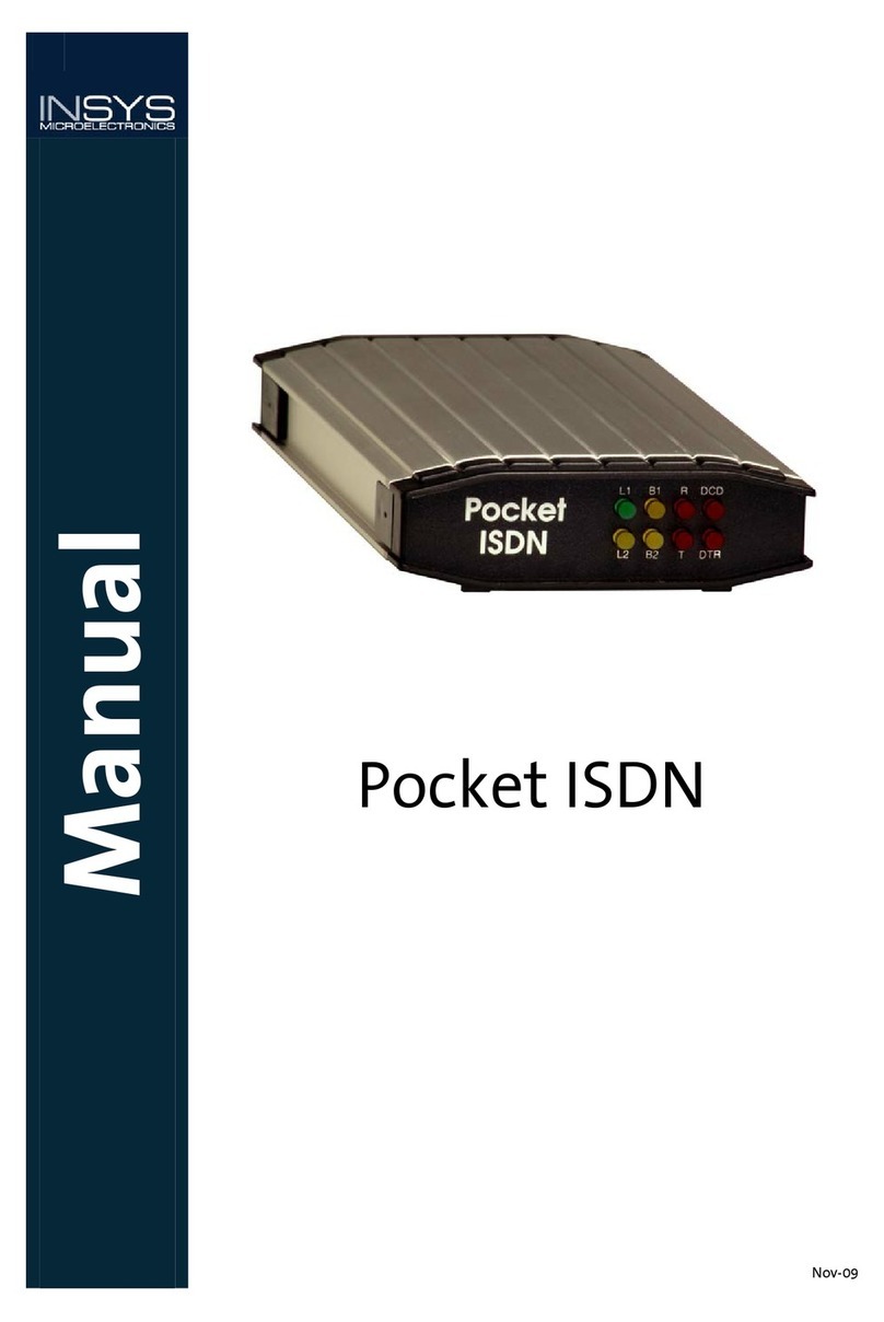 INSYS Pocket ISDN User manual
