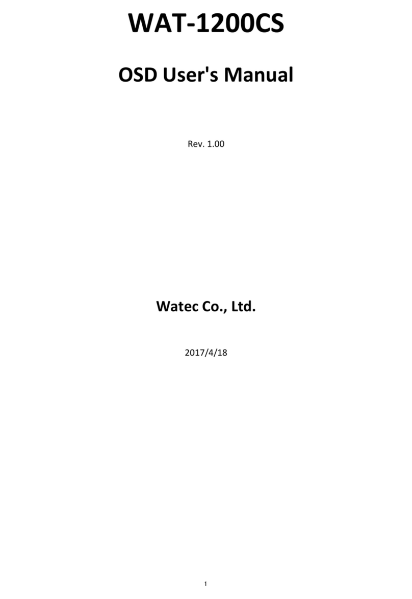 Watec WAT-1200CS Osd users manual