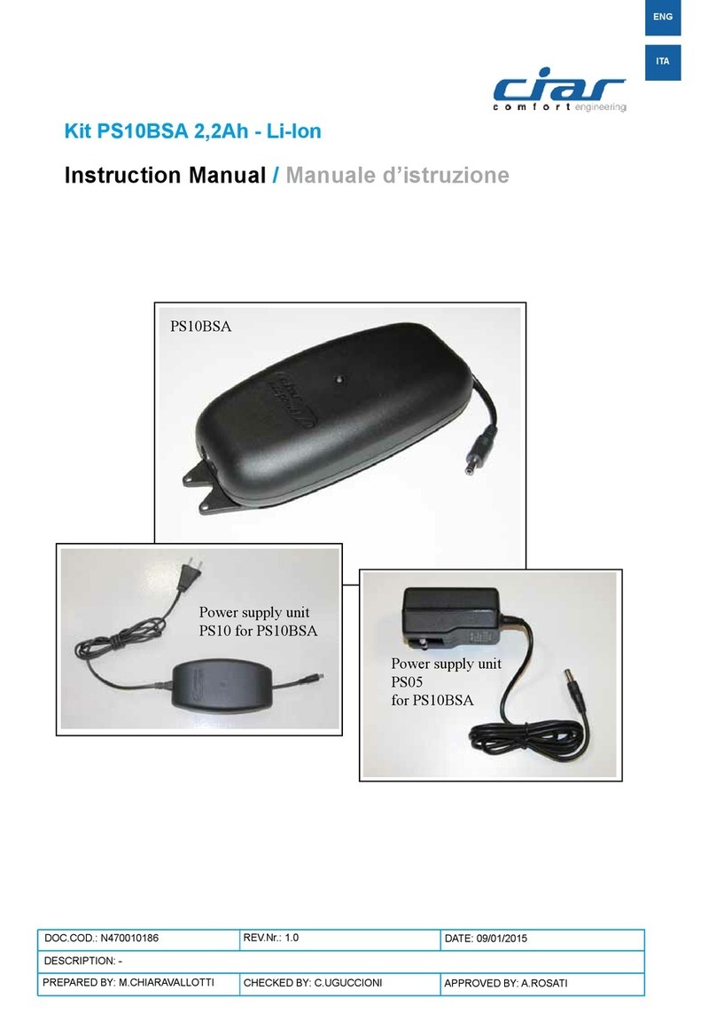 Ciar PS10BSA instruction manual