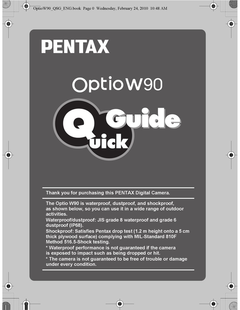 Pentax Optio W90 User manual Pentax Optio W90 User manual