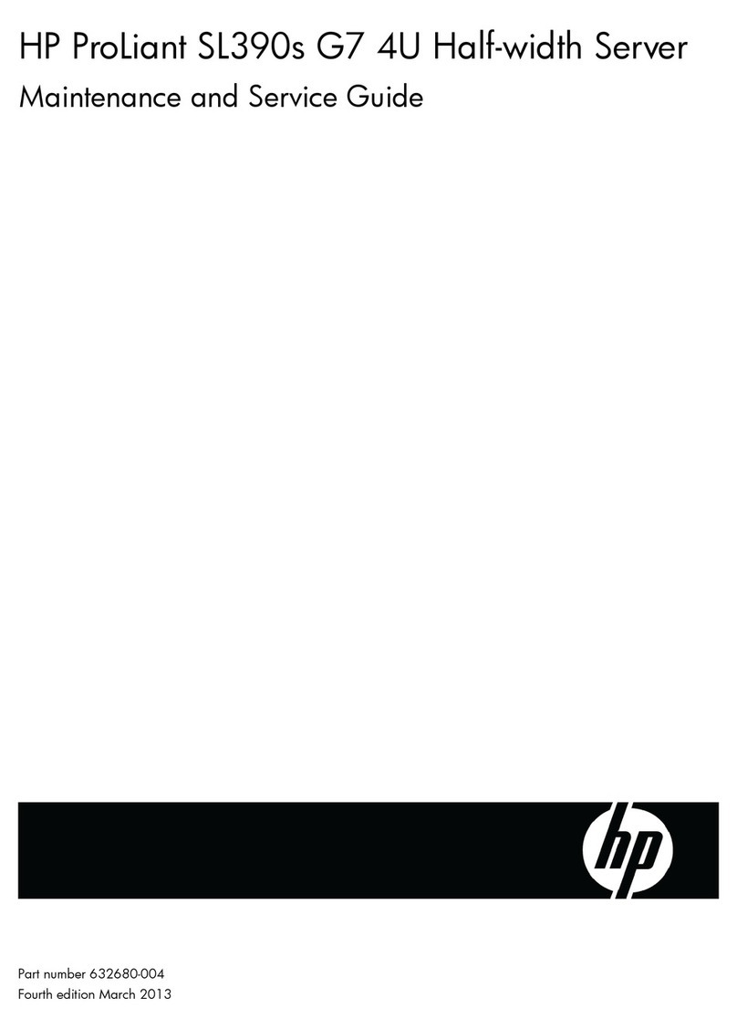 HP ProLiant SL390s G7 2U Manual