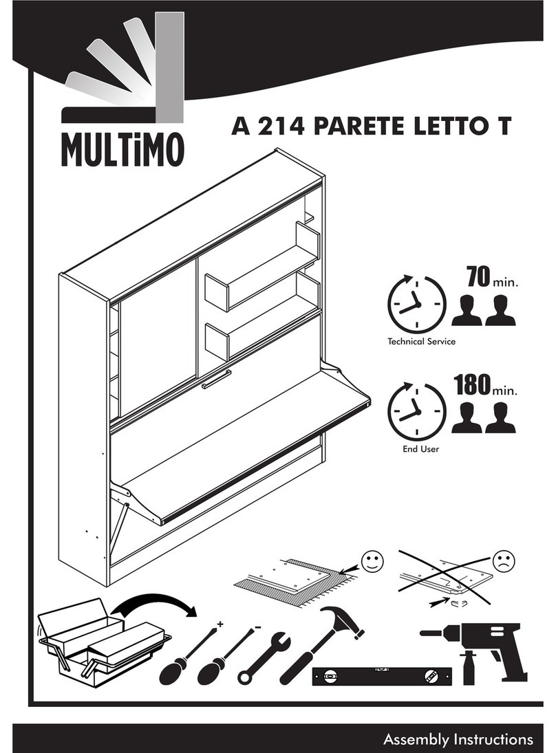 Multimo A 214 PARETE LETTO T Assembly instructions Multimo A 214 PARETE LETTO T Assembly instructions