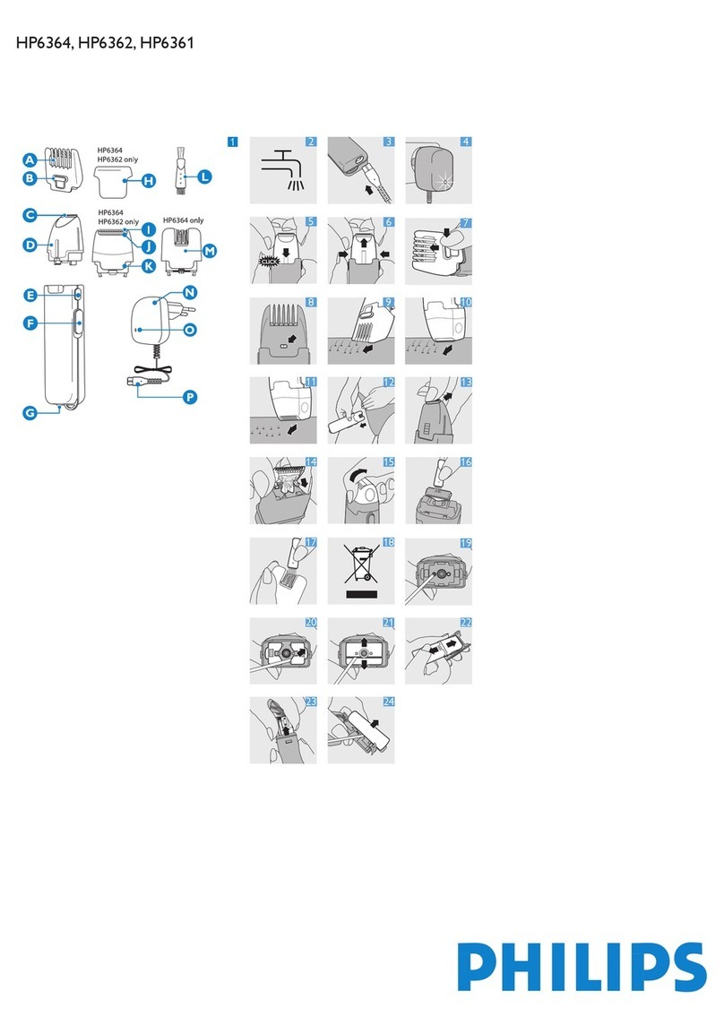 Philips Bikini Perfect HP6364 user manual