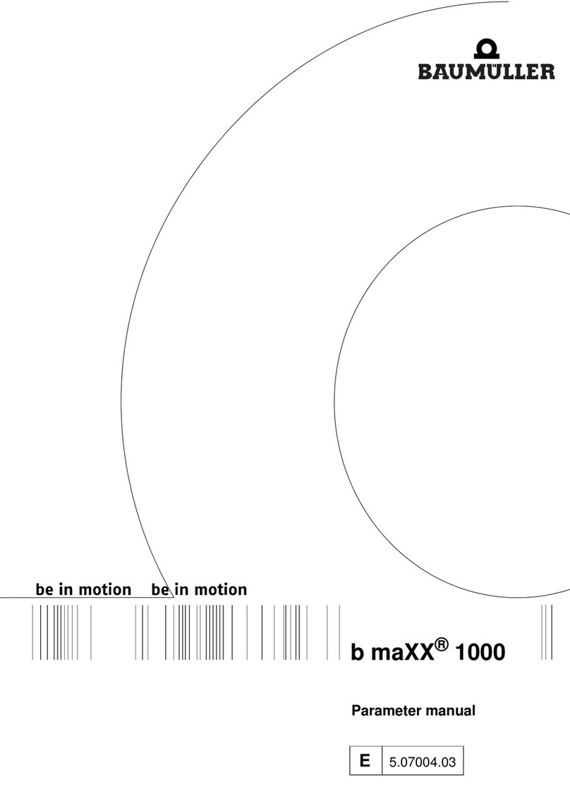 Baumuller b maXX 1000 Parameter manual