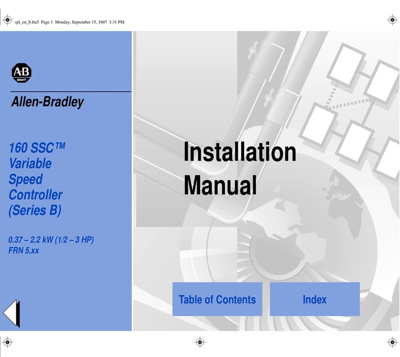 Allen-Bradley 160 SSC User manual Allen-Bradley 160 SSC User manual