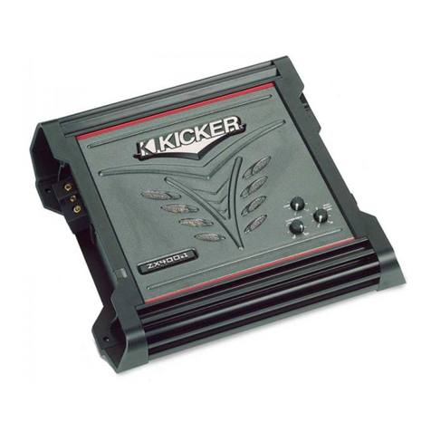 Kicker ZX400.1 User manual