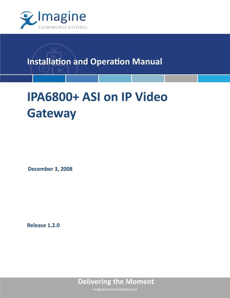 Imagine IPA6800+ Installation and operation manual