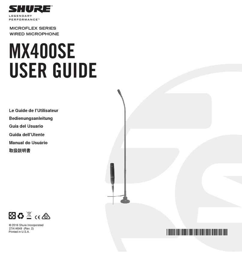 Shure Microflex MX400SE Series User manual