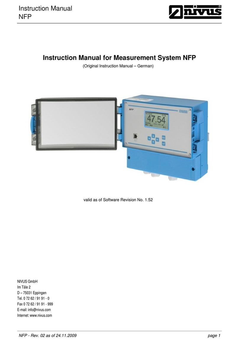 Nivus NFP User manual