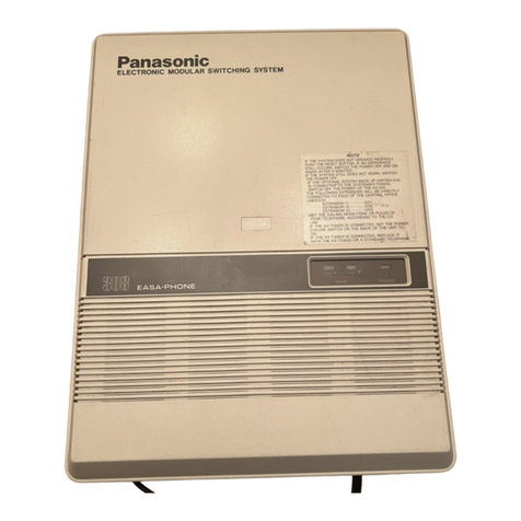 Panasonic EASA-PHONE KX-T30810 installation manual