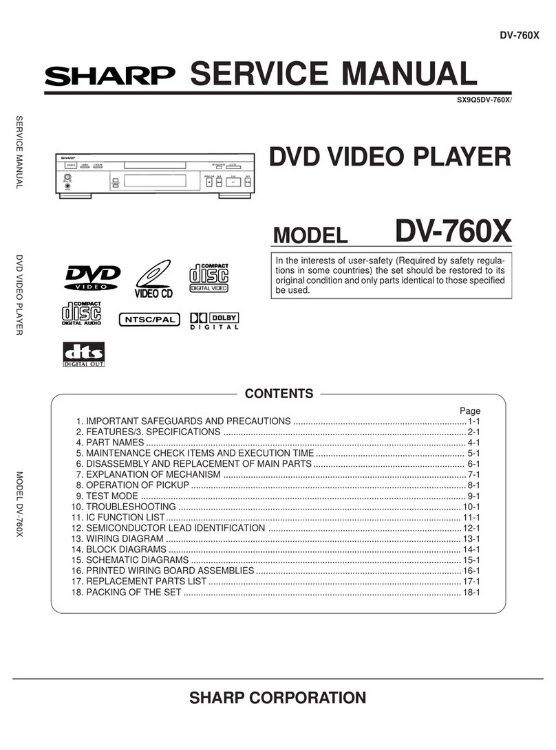 Sharp DV-760X User manual