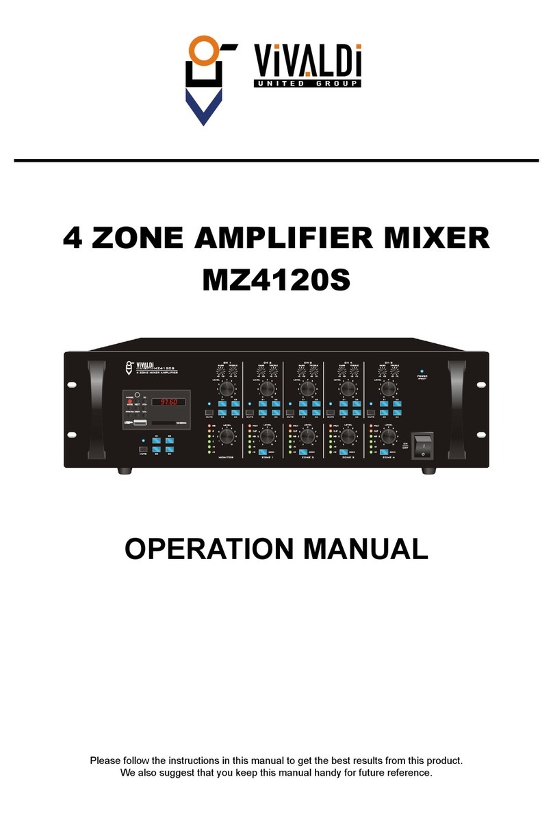 Vivaldi MZ4120S Operation manual