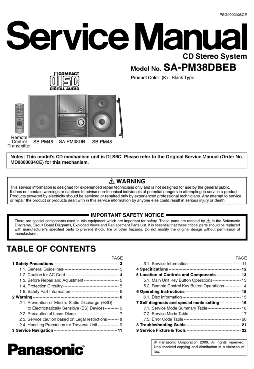 Panasonic SA-PM38DBEB Service manual