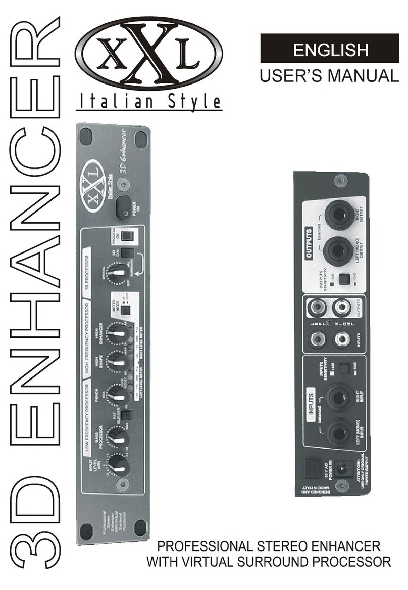 XXL 3D ENHANCER User manual