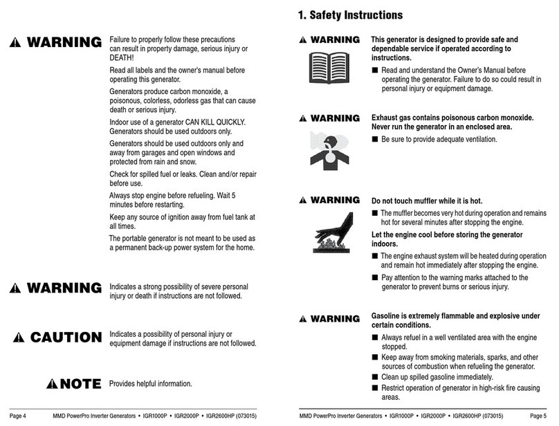 MMD Equipment IGR2000P user manual
